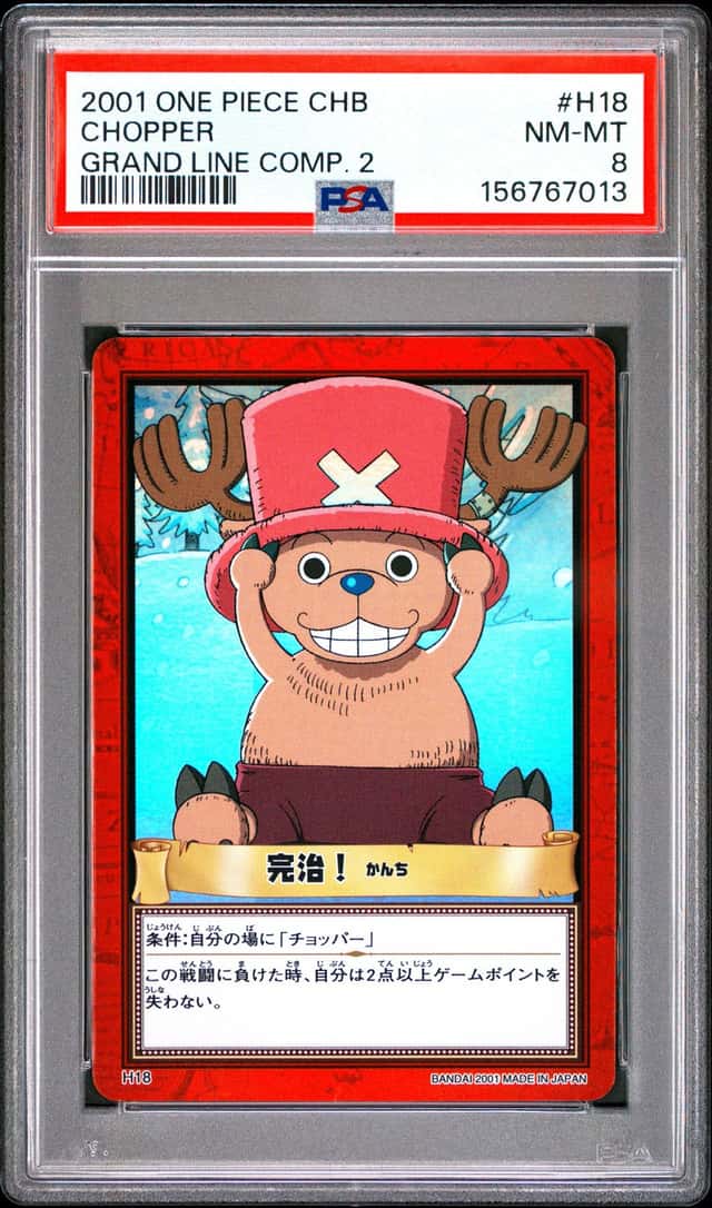 PSA 8 ONE PIECE CARDDASS HYPER BATTLE GRAND LINE CHOPPER HOLO 2001