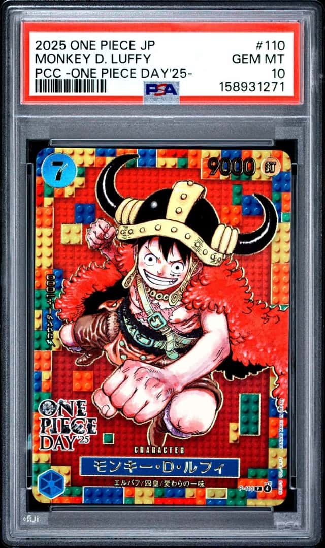 Monkey D. Luffy 110 One Piece Japanese One Piece Day PSA 10