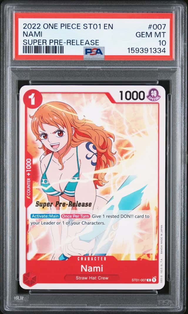 2022 One Piece Starter Deck Straw Hat Crew Super Prerelease Nami #ST01-007
