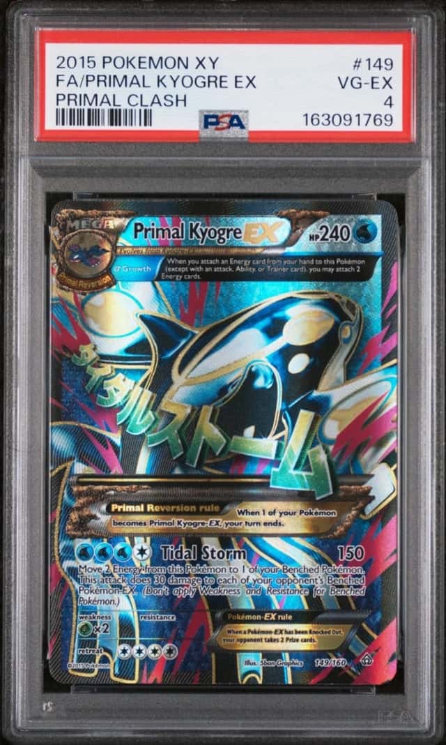 2015 Pokemon Xy Primal Clash Primal Clash Fa/Primal Kyogre Ex 4 PSA #149