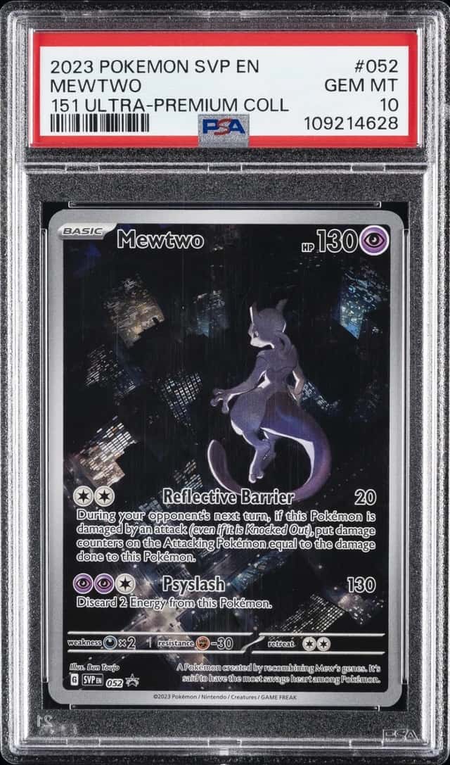2023 POKEMON SVP EN-SV BLACK STAR PROMO #052 MEWTWO PSA 10
