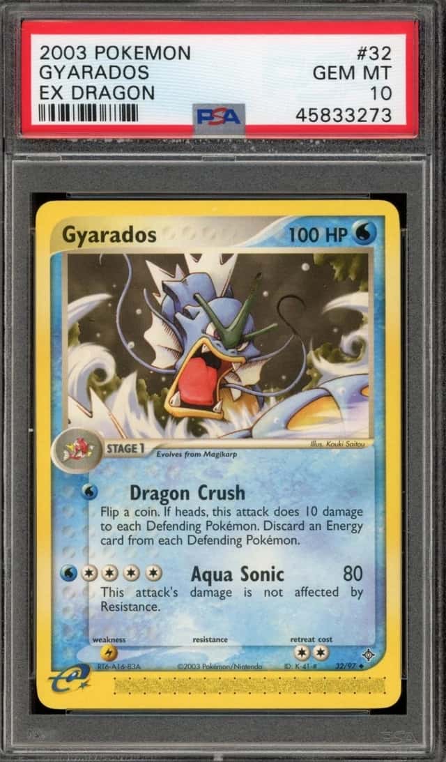 Pokemon Gyarados Dragon 32 PSA 10 Gem Mint
