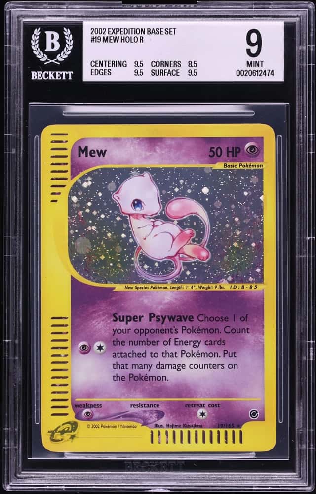 2002 Pokemon Expedition Holo Mew #19 BGS 9 MINT