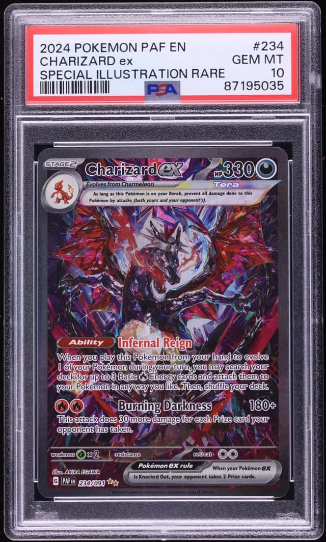 2024 Pokemon Scarlet & Violet Paldean Fates SIR Charizard Ex #234 PSA 10 GEM MINT