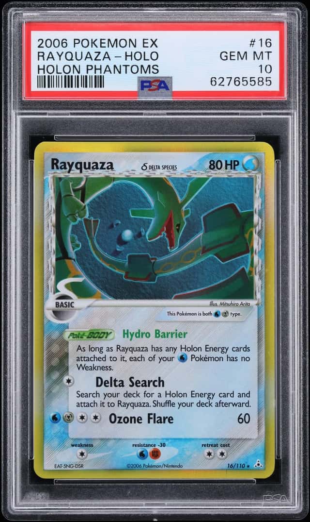 2006 Pokemon EX Holon Phantoms Holo Rayquaza #16 PSA 10 GEM MINT