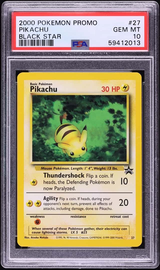2000 Pokemon Black Star Promo Pikachu #27 PSA 10 GEM MINT