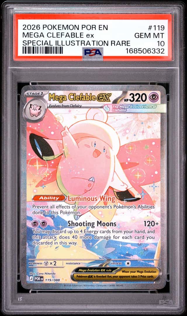 Pokemon 2026 Mega Clefable ex 119/088 SIR Perfect Order GEM MINT PSA 10