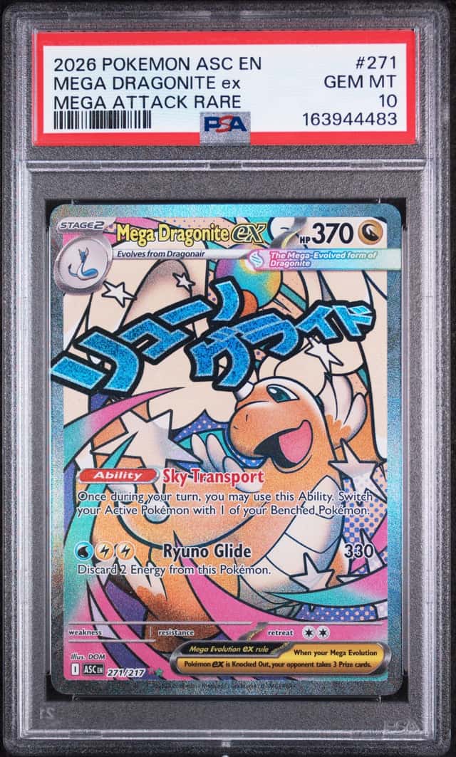 Mega Dragonite ex 271/217 Ascended Heroes Holo Mega Attack Rare - PSA 10 English