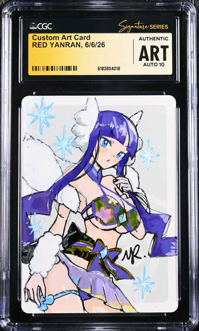 Pokemon CGC AUTH AUTO 10 Custom Art Card RED YANRAN