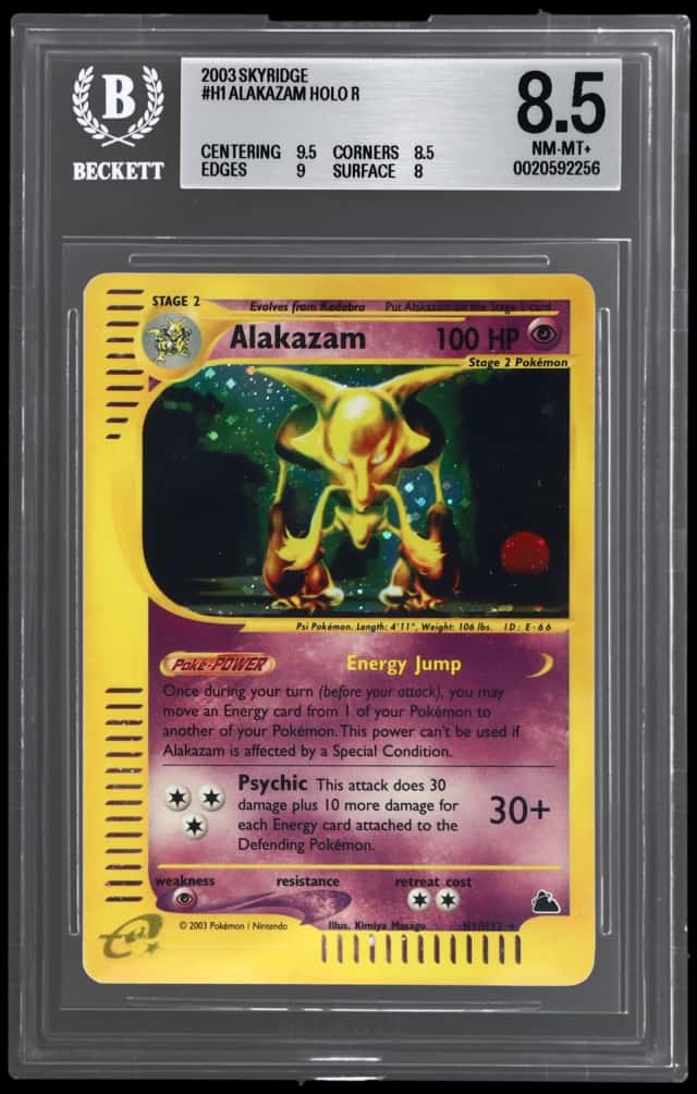 2003 Pokemon Skyridge Holo Alakazam #H1