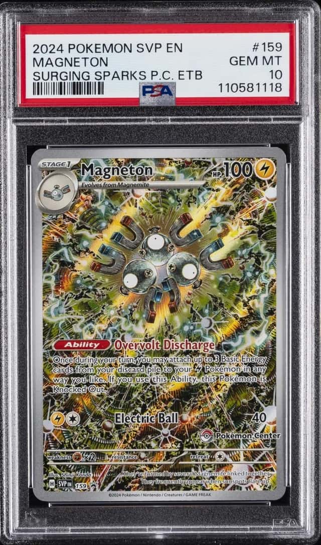 2024 POKEMON SVP EN-SV BLACK STAR PROMO #159 MAGNETON PSA 10