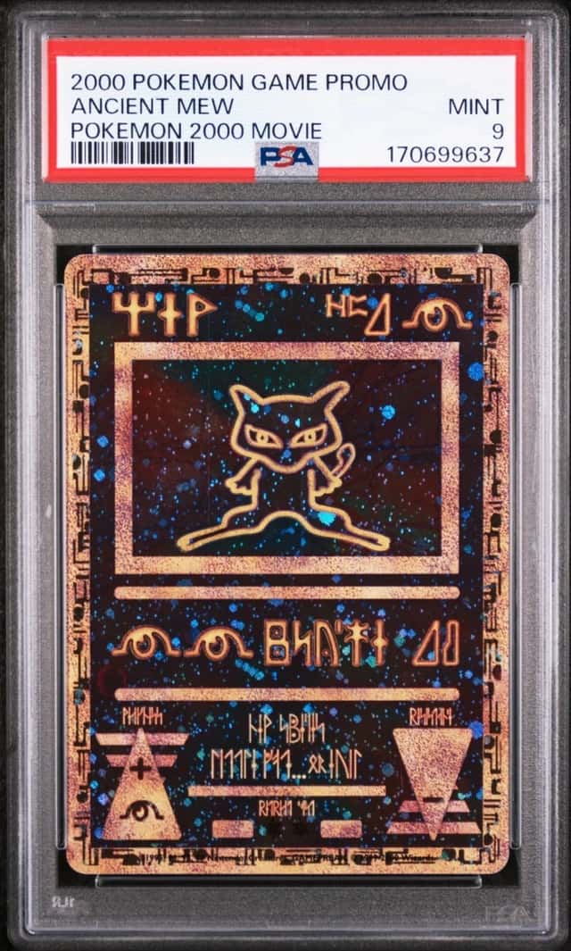 2000 POKEMON GAME MOVIE POKEMON 2000 MOVIE ANCIENT MEW PSA 9