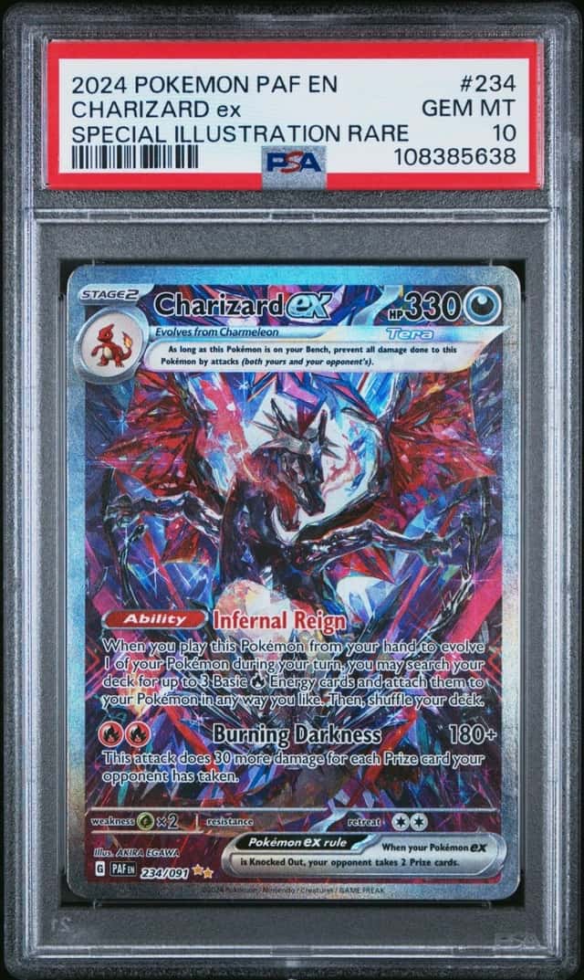 Pokemon Charizard EX Paldean Fates 234/091 Special Illustration Rare PSA 10