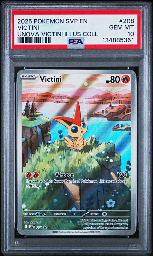 Pokemon Co. Victini 208 SVP Scarlet & Violet Promo Holo English 2025 PSA 10