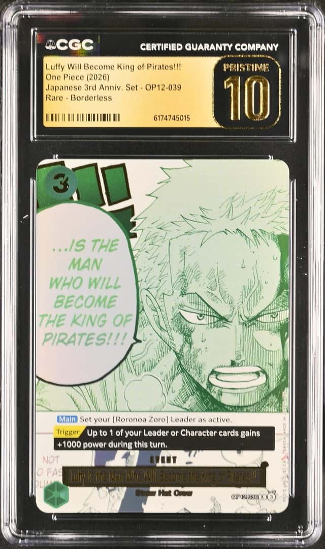 2026 One Piece 3rd Anniversary Set Manga Alt Art Luffy Will Become King of Pirates!!! CGC 10