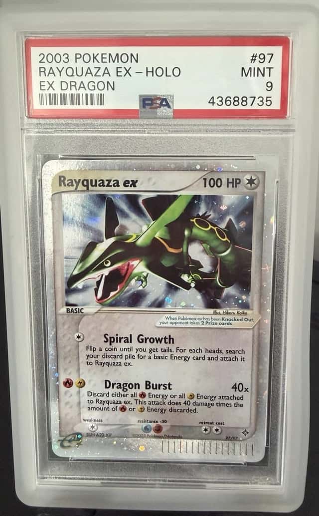2003 Pokemon EX Dragon Rayquaza EX Holo PSA 9 97/97