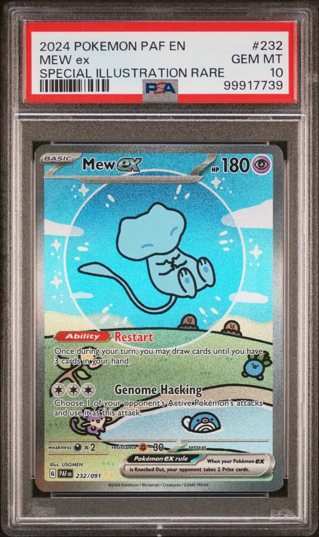 2024 Pokemon Paldean Fates Special Illustration Rare #232 Mew ex PSA 10