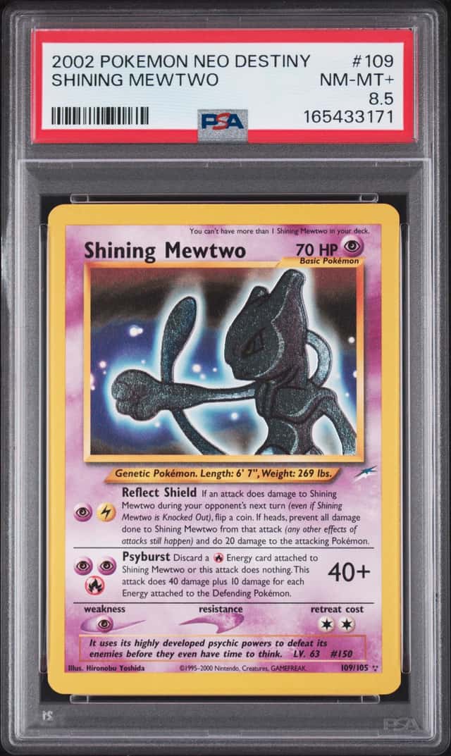 2002 Pokemon Neo Destiny Shining Mewtwo #109