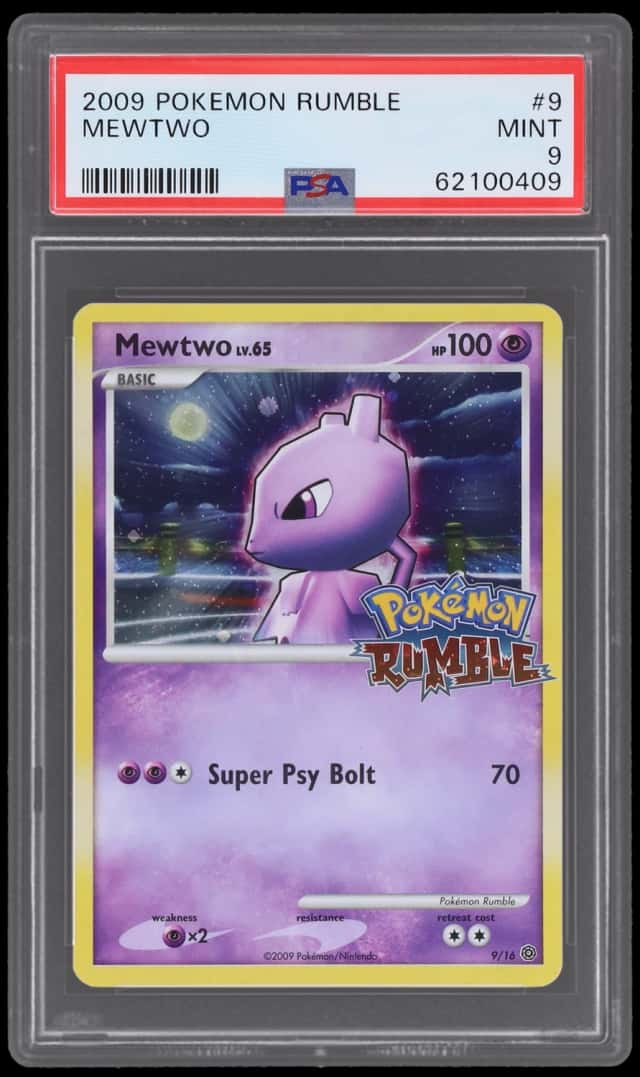 2009 Pokemon Rumble Promo Mewtwo #9
