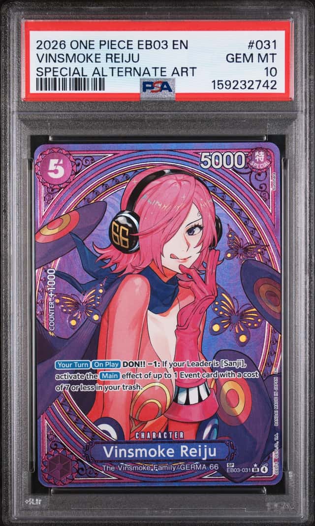 PSA GEM MINT 10 - VINSMOKE REIJU SPECIAL ALTERNATE ART EB03-031 - ONE PIECE