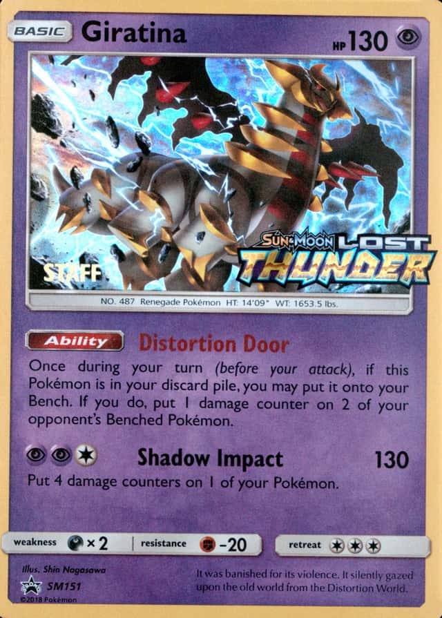 Holo · Prerelease · Lost Staff Thunder
