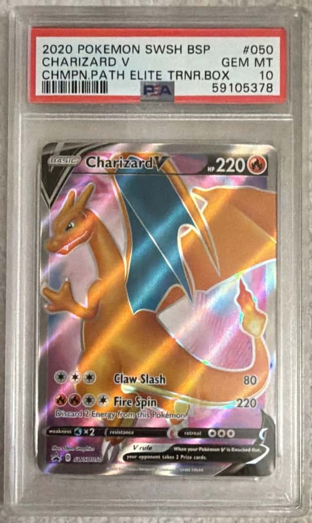 Pokemon TCG 2020 Charizard V SWSH050 Sword & Shield Promo Holo PSA 10