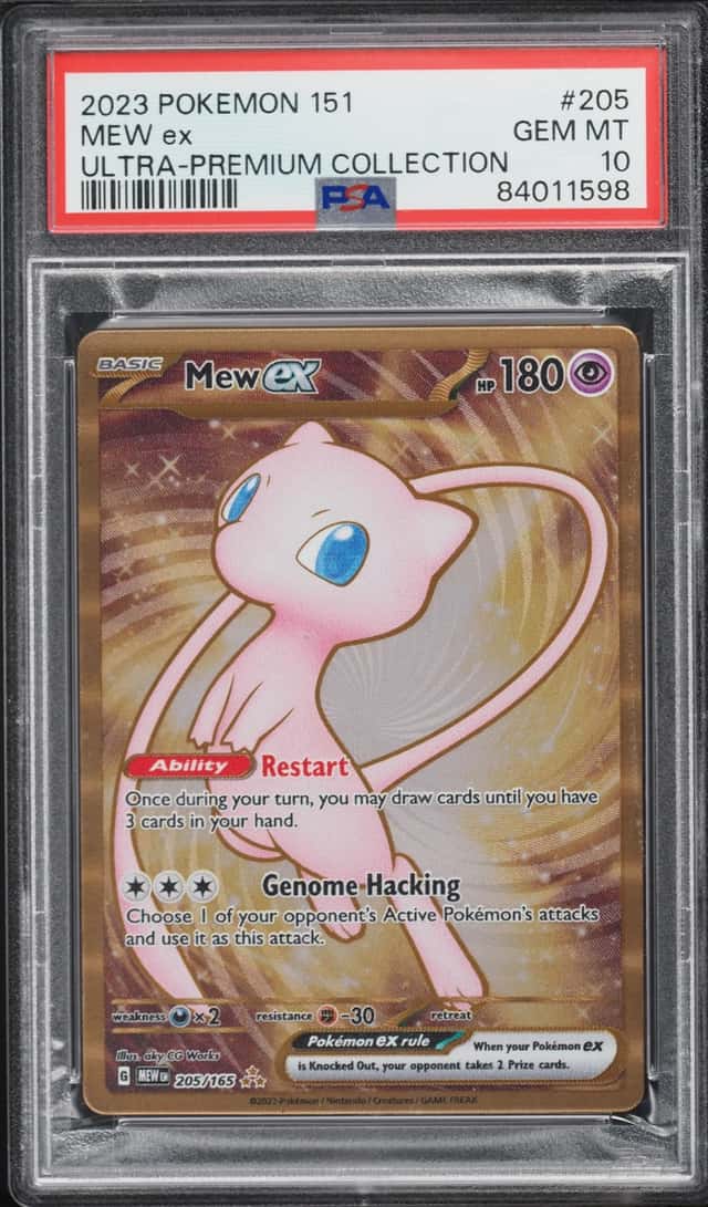 2023 Pokemon Scarlet & Violet 151 Ultra Premium Gold Rare Mew ex #205 PSA 10 GEM MINT