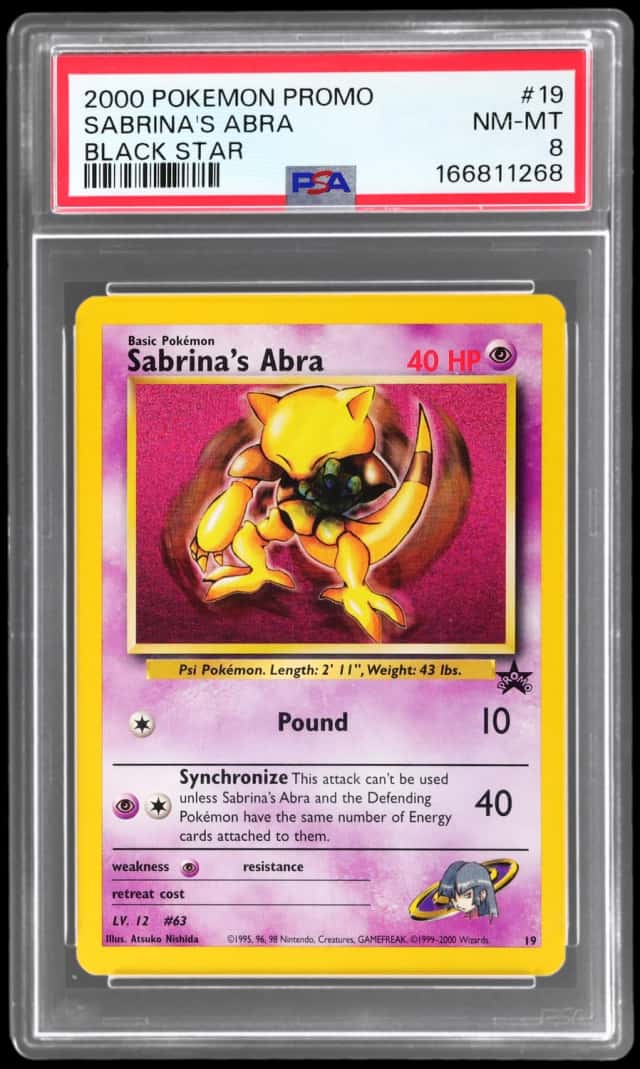 2000 Pokemon Black Star League Promo Sabrina's Abra #19