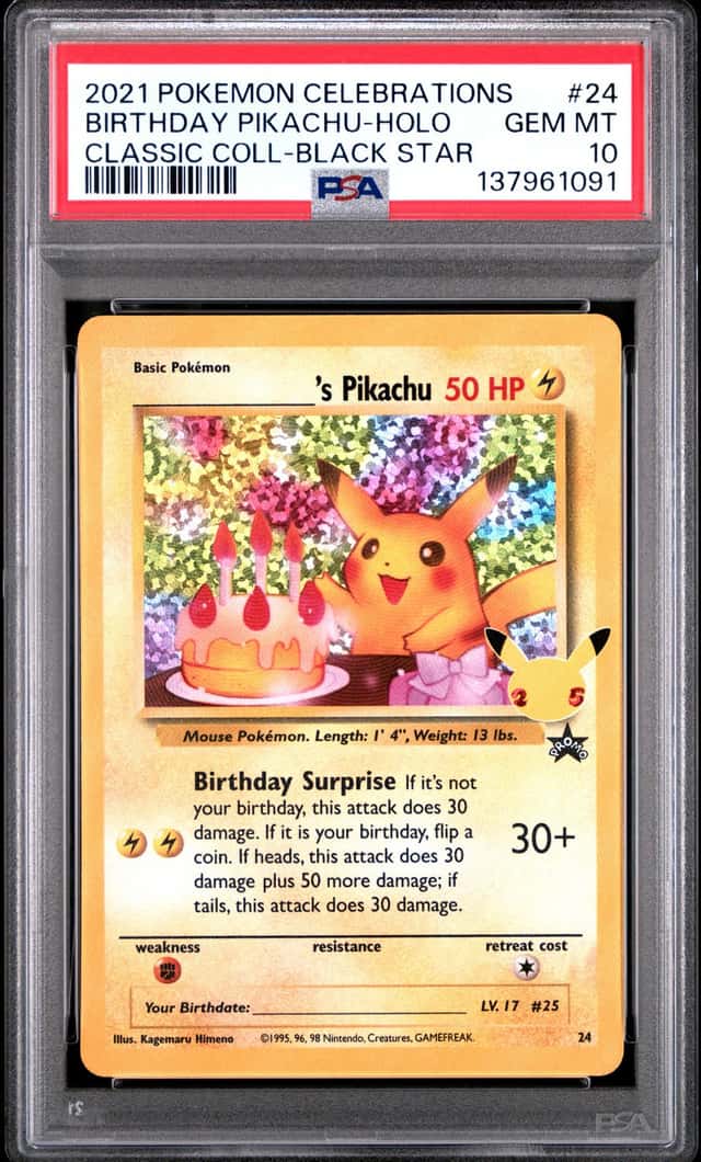 _____'s Pikachu STAMP [25th Anniversary] TEXTURED CONFETTI HOLO
