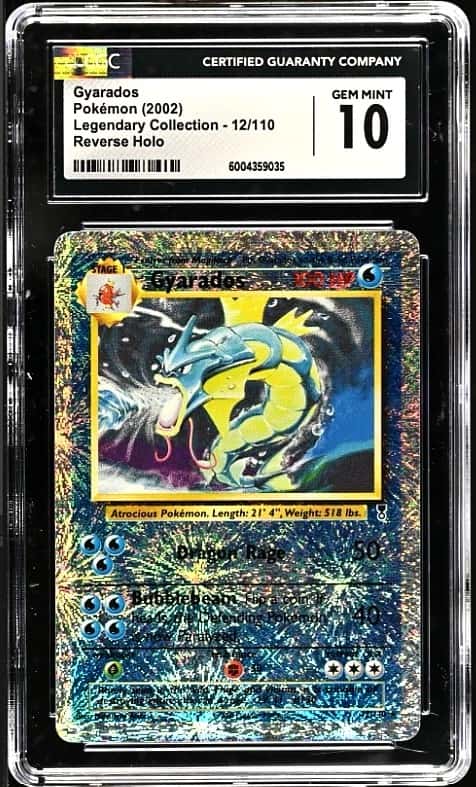 Pokemon 2002 Legendary Collection Gyarados #12/110 Reverse Holo CGC 10