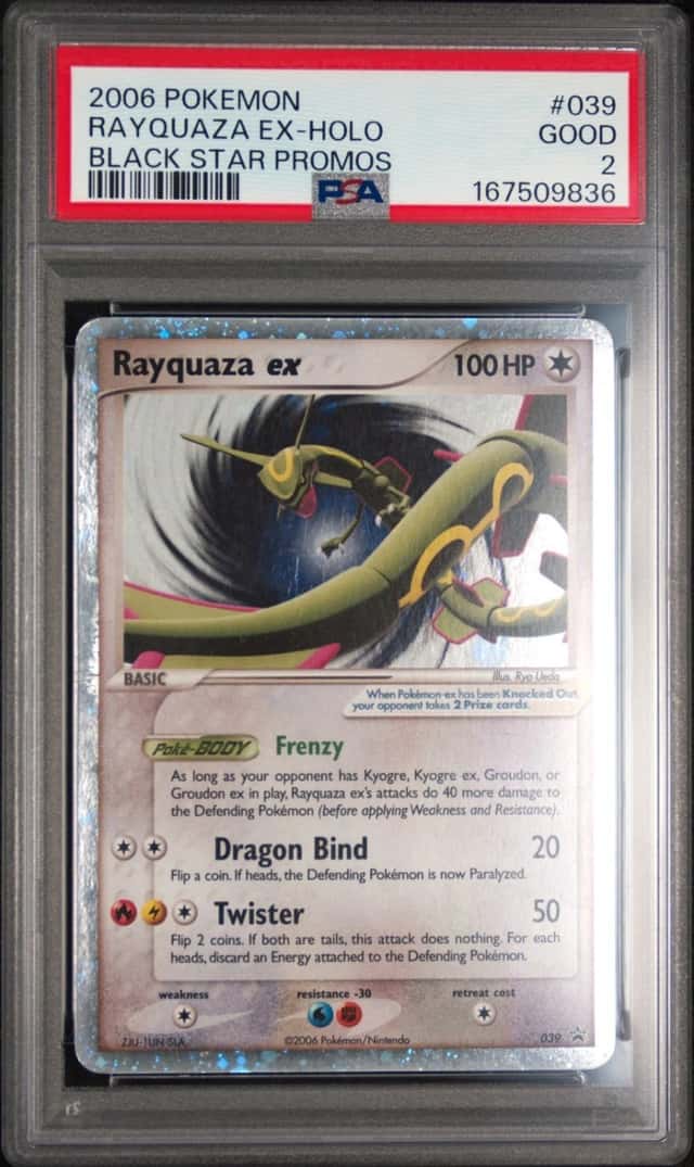 2006 POKEMON BLACK STAR PROMOS #039 RAYQUAZA EX-HOLO PSA 2