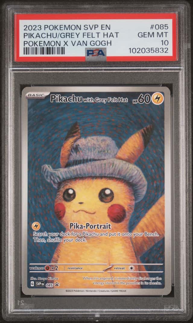 Pikachu/Grey Felt Hat
