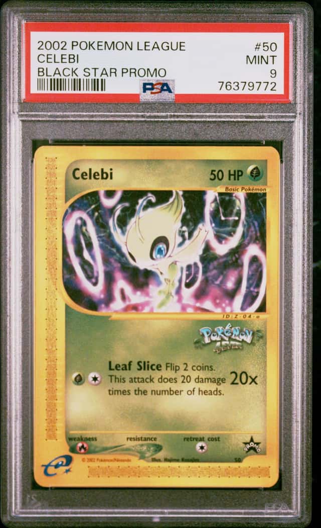 2002 Pokemon League Black Star Promo #50 Celebi PSA 9 MINT