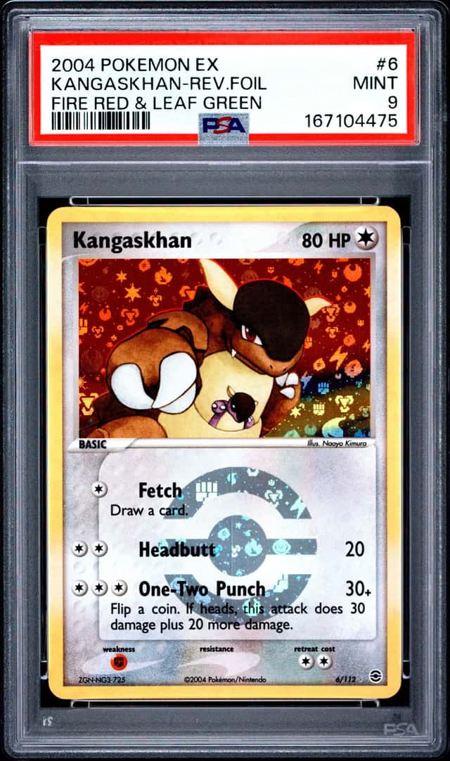 Pokémon TCG Kangaskhan 6/112 EX FireRed & LeafGreen Reverse Holo EN 2004 PSA 9