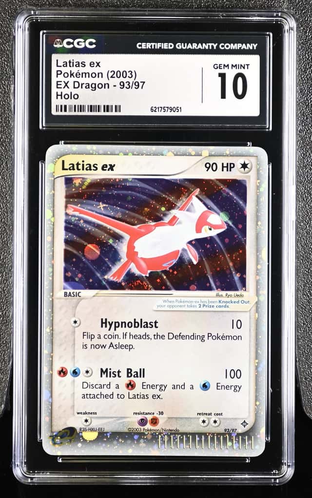2003 Pokemon EX Dragon Latias Holo #93/97 CGC 10 GEM MINT