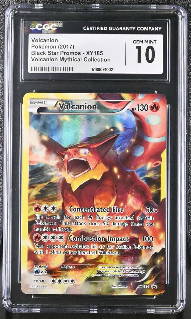 2017 Pokemon Volcanion XY185 Mythical Collection Black Star Promo CGC 10 GEM MT