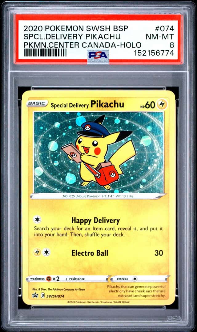 2020 POKEMON SWSH BSP SPCL.DELIVERY PIKACHU PKMN.CENTER CANADA-HOLO NM-MT 8