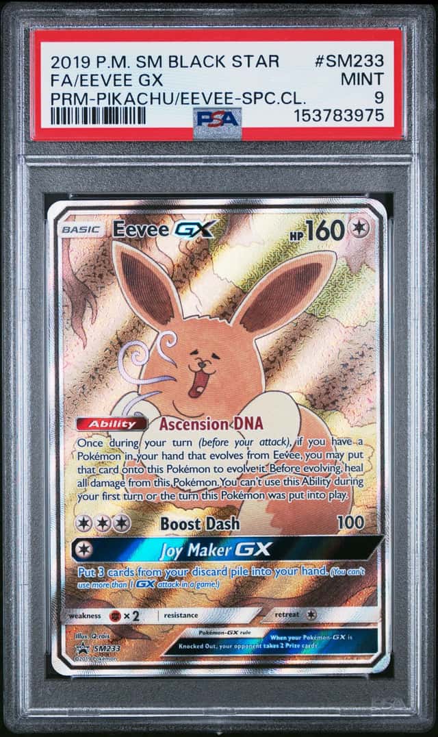 2019 Pokemon SM Black Star Promos Eevee #SM233 PSA 9