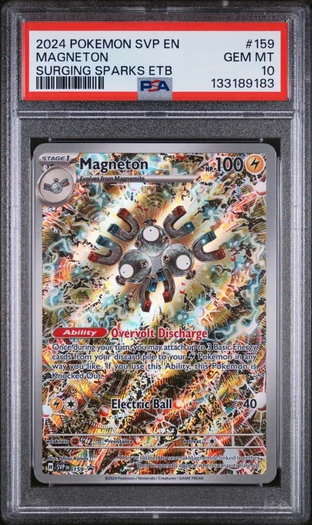 Pokemon Magneton Sv Black Star Promo 159 Surging Sparks ETB PSA 10 Gem Mint