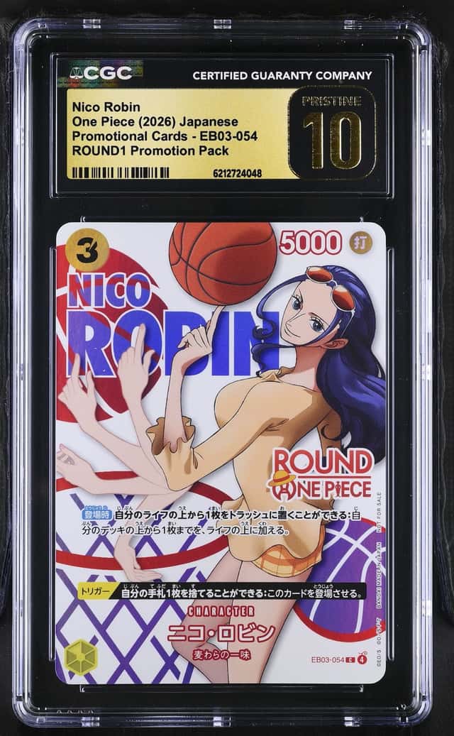 CGC PRISTINE 10 Nico Robin EB03-054 ROUND 1 One Piece Promo Japanese E091001