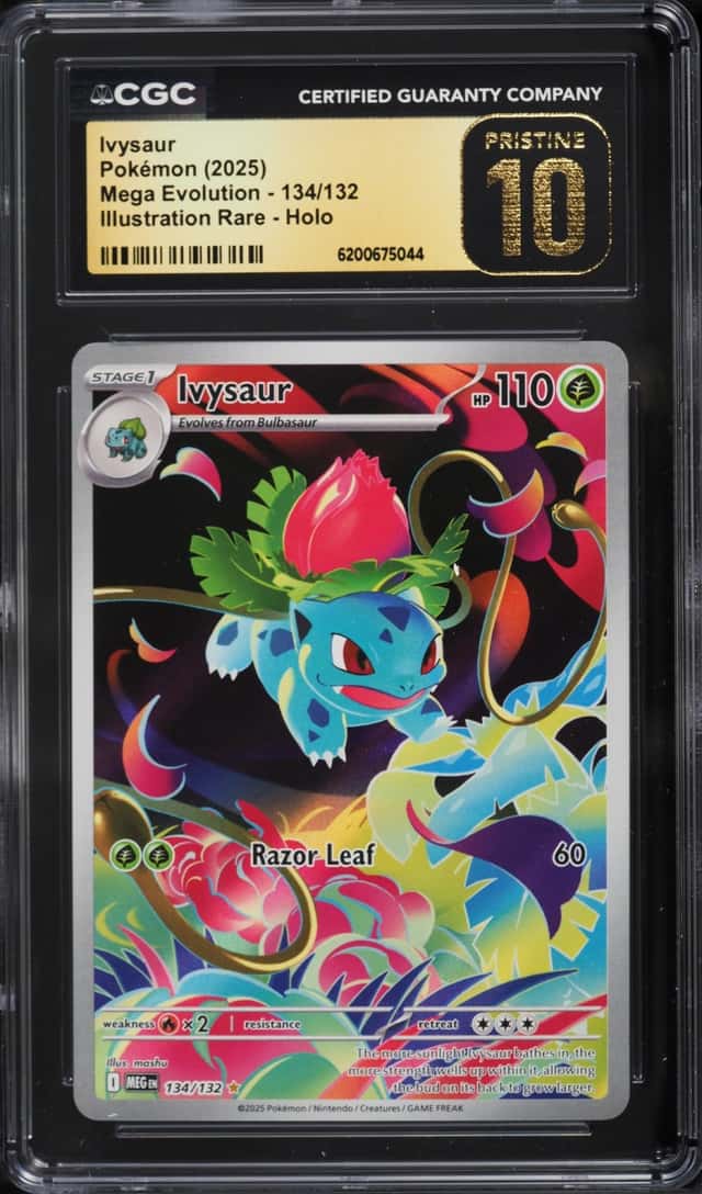 2025 Pokemon Mega Evolution IR Ivysaur #134 CGC 10 PRISTINE