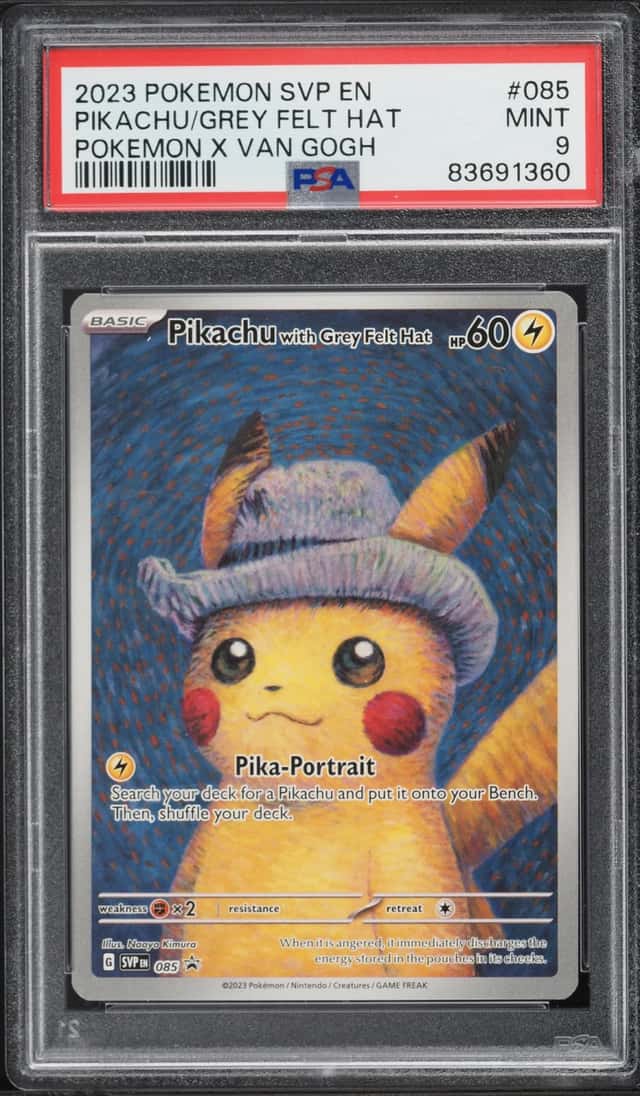 Pikachu/Grey Felt Hat