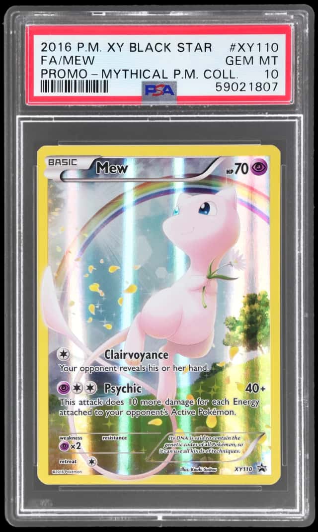 2016 Pokemon XY Black Star Promo Mythical Pokemon Collection Mew #XY110