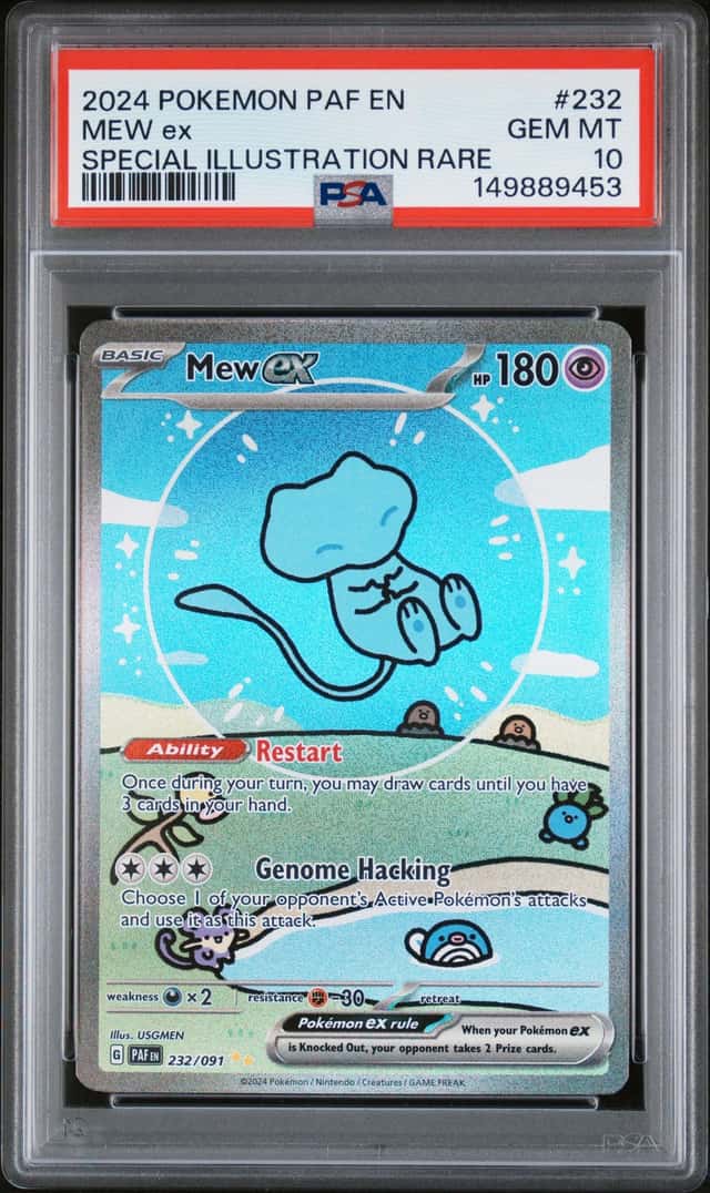 2024 Pokemon Paldean Fates Mew ex #232/091 PSA 10 GEM MINT