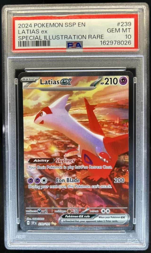 2024 Pokemon Surging Sparks Latias Ex #239/191 PSA 10 GEM MINT