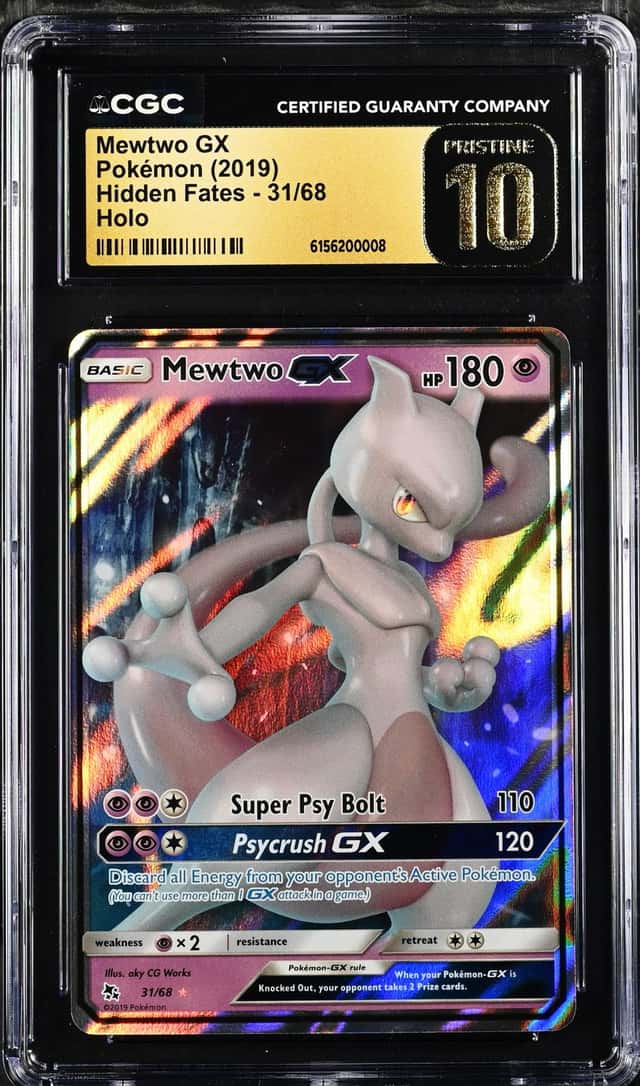 CGC 10 PRISTINE 2019 Pokemon ENG Mewtwo GX 31/68 Holo