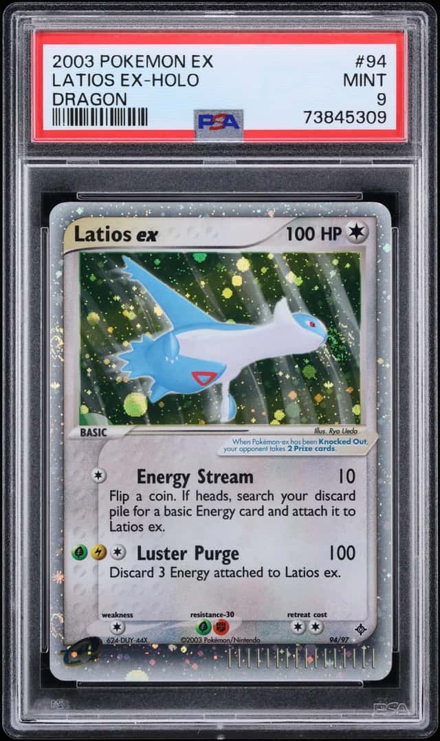 2003 Pokemon EX Dragon Holo Latios ex #94 PSA 9 MINT