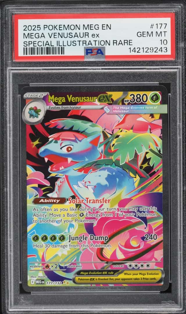 2025 Pokemon Mega Evolution SIR Mega Venusaur Ex #177 PSA 10 GEM MINT