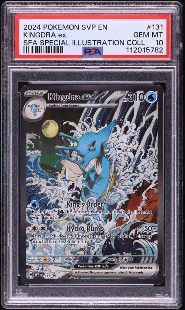2024 Pokemon SV Promo Shrouded Fable Special Illustration Full Art Kingdra ex #131 PSA 10 GEM