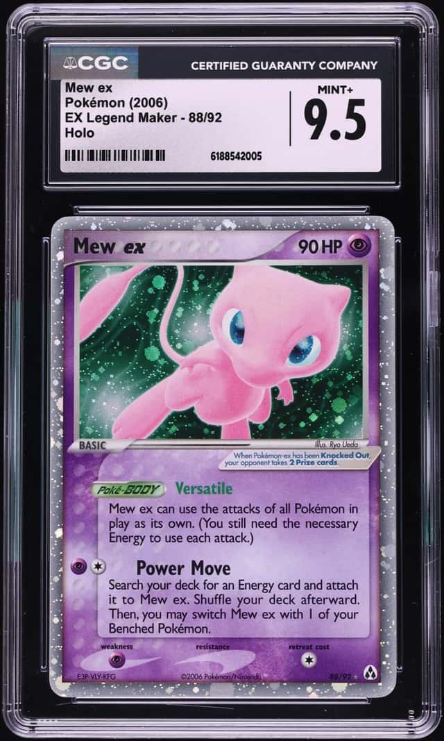 2006 Pokemon EX Legend Maker Holo Mew ex #88 CGC 9.5 MINT+